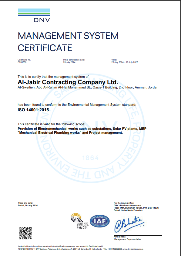 ISO 9001 Certificate